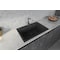 Ruvati 30"x20" Dual-Mnt Granite Composite Sgl Bowl Kitchen Sink, Blk RVG1030BK - alternate 10
